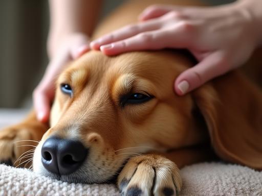 Spa pour chien avec massage